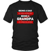 Family T Shirt - Being a Dad is an honor Being a Grandpa is priceless-T-shirt-Teelime | shirts-hoodies-mugs