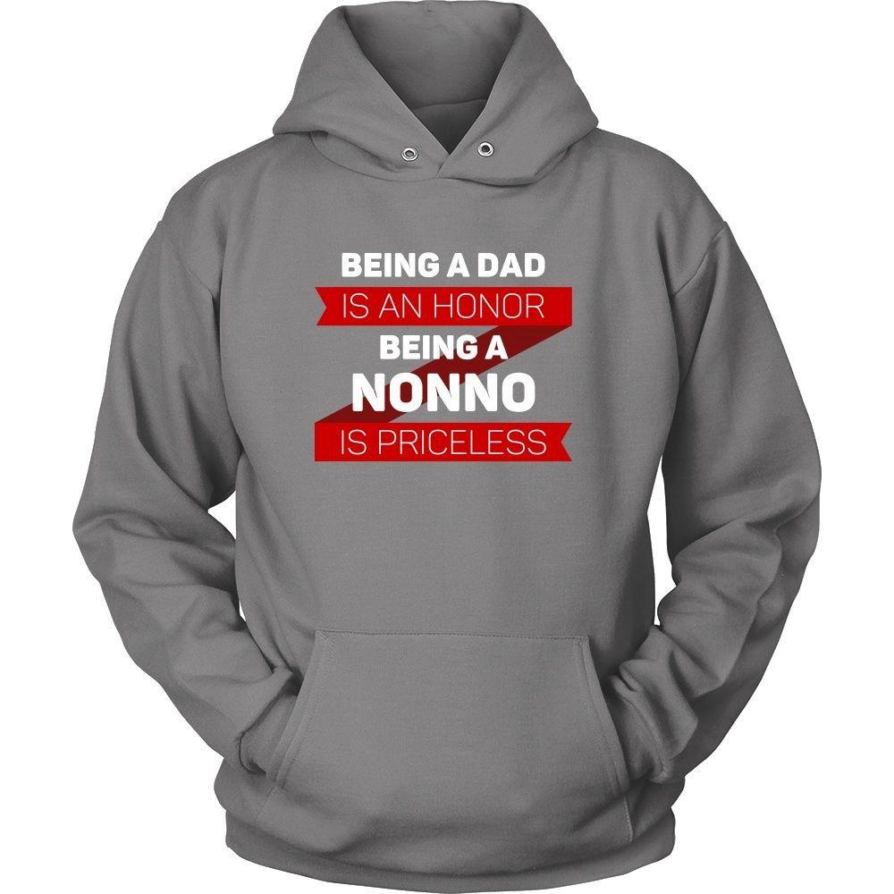 Family T Shirt - Being a Dad is an honor Being a Nonno is priceless Grandpa-T-shirt-Teelime | shirts-hoodies-mugs