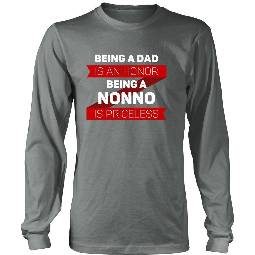 Family T Shirt - Being a Dad is an honor Being a Nonno is priceless Grandpa-T-shirt-Teelime | shirts-hoodies-mugs