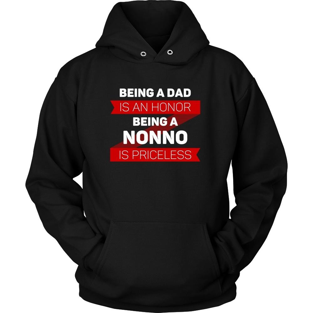 Family T Shirt - Being a Dad is an honor Being a Nonno is priceless Grandpa-T-shirt-Teelime | shirts-hoodies-mugs