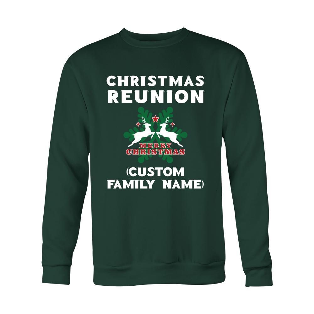 Family T shirt - Christmas Reunion (Your Family name)-T-shirt-Teelime | shirts-hoodies-mugs
