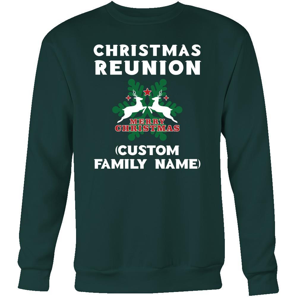 Family T shirt - Christmas Reunion (Your Family name)-T-shirt-Teelime | shirts-hoodies-mugs