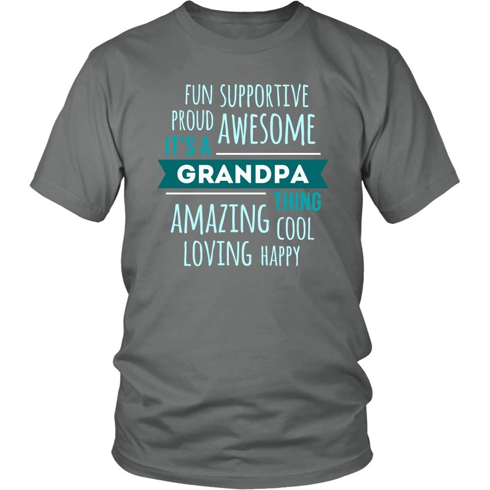 Family T Shirt - Fun Supportive Proud Awesome It's a Grandpa thing Amazing Cool Loving Happy-T-shirt-Teelime | shirts-hoodies-mugs