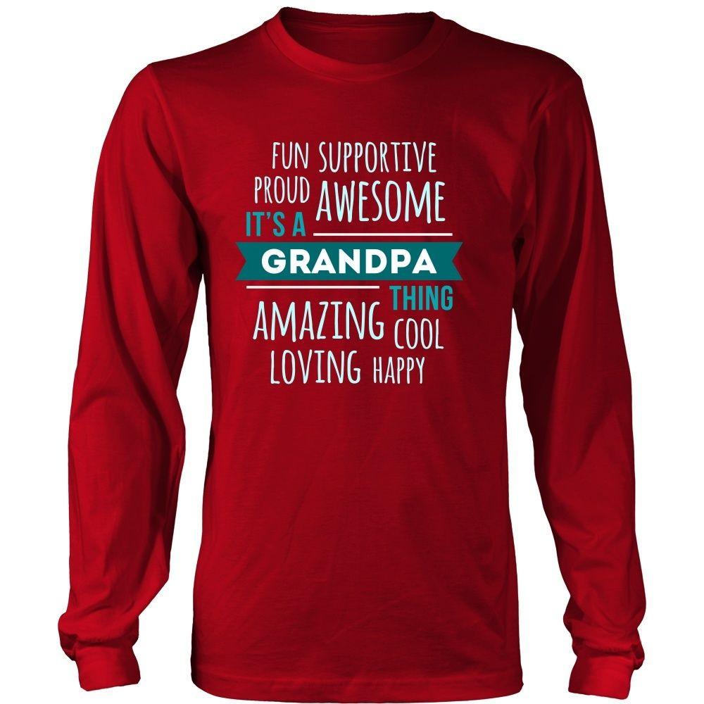 Family T Shirt - Fun Supportive Proud Awesome It's a Grandpa thing Amazing Cool Loving Happy-T-shirt-Teelime | shirts-hoodies-mugs