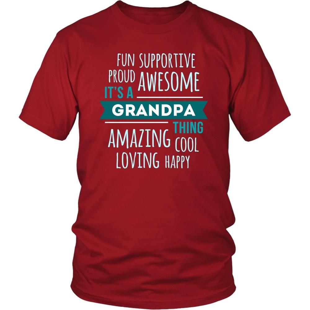 Family T Shirt - Fun Supportive Proud Awesome It's a Grandpa thing Amazing Cool Loving Happy-T-shirt-Teelime | shirts-hoodies-mugs