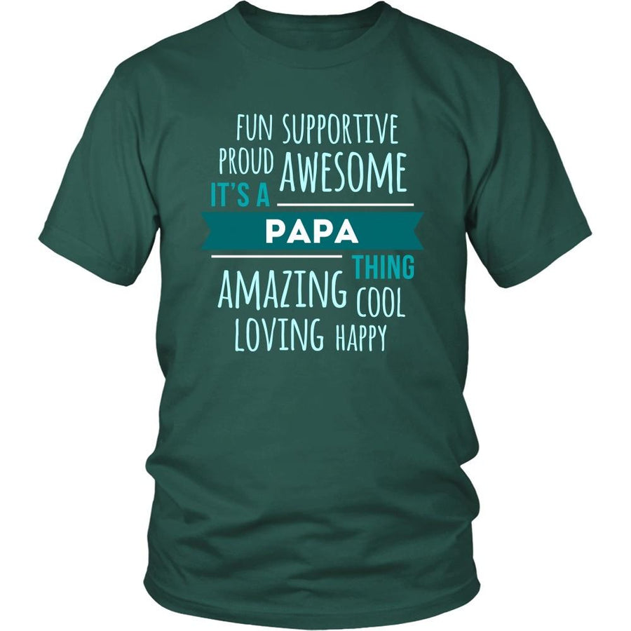 Family T Shirt - Fun Supportive Proud Awesome It's a Papa thing Amazing Cool Loving Happy Grandpa-T-shirt-Teelime | shirts-hoodies-mugs