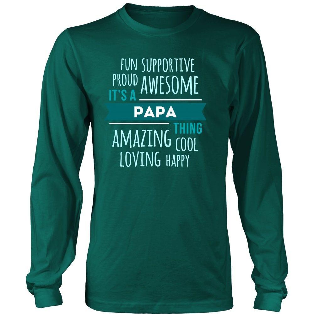 Family T Shirt - Fun Supportive Proud Awesome It's a Papa thing Amazing Cool Loving Happy Grandpa-T-shirt-Teelime | shirts-hoodies-mugs
