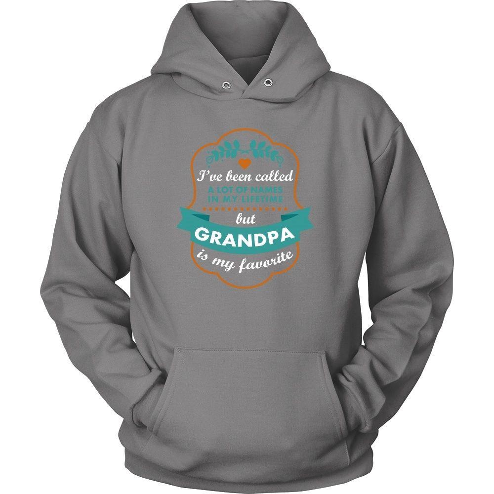 Family T Shirt - I've been called a lot of names in my lifetime but Grandpa is my favourite-T-shirt-Teelime | shirts-hoodies-mugs