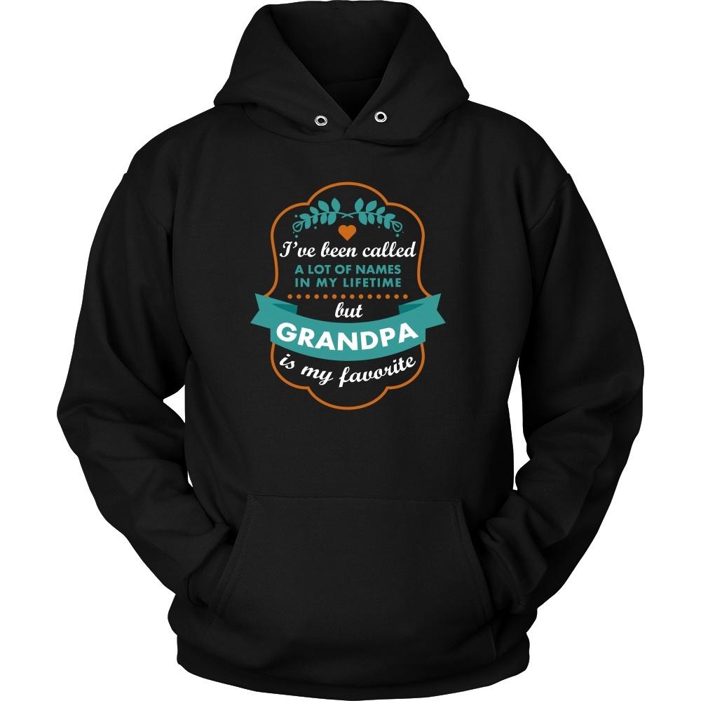 Family T Shirt - I've been called a lot of names in my lifetime but Grandpa is my favourite-T-shirt-Teelime | shirts-hoodies-mugs