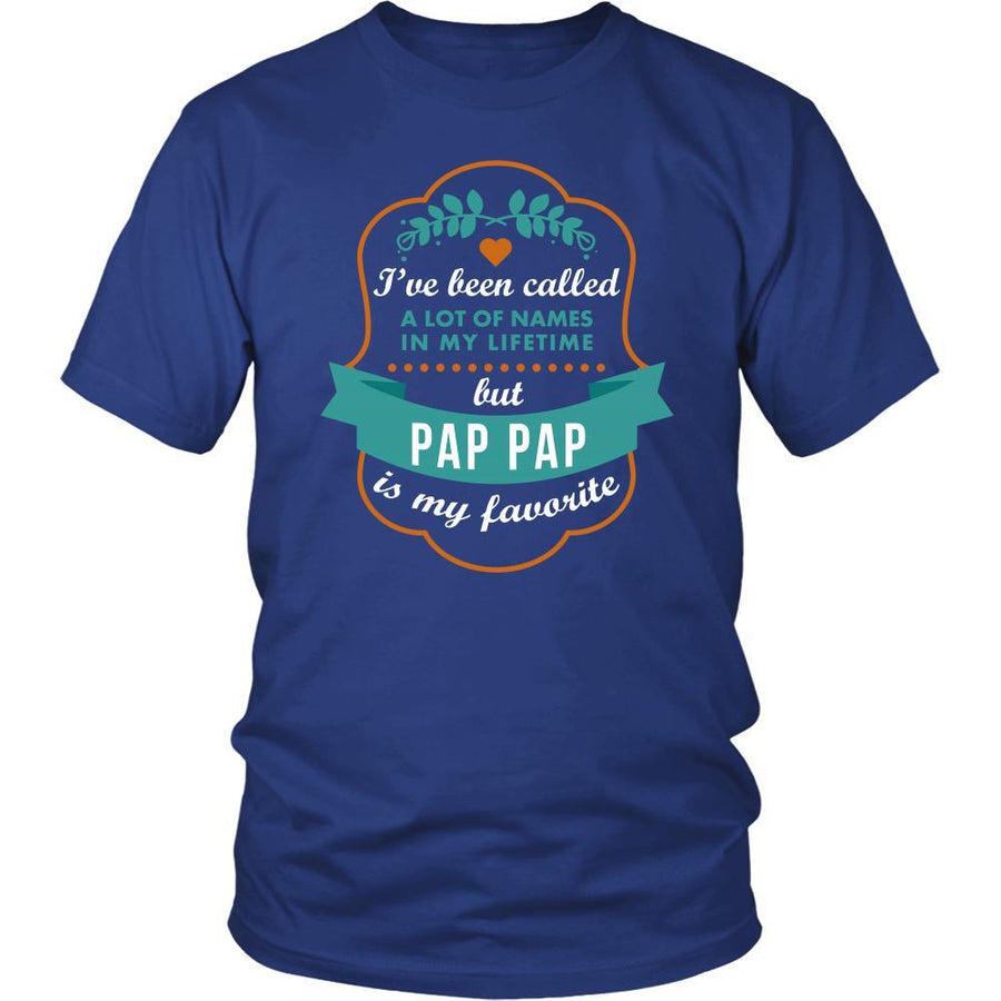 Family T Shirt - I've been called a lot of names in my lifetime but Pap Pap is my favourite-T-shirt-Teelime | shirts-hoodies-mugs