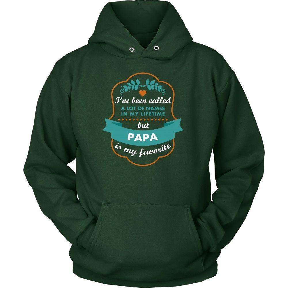 Family T Shirt - I've been called a lot of names in my lifetime but Papa is my favourite-T-shirt-Teelime | shirts-hoodies-mugs
