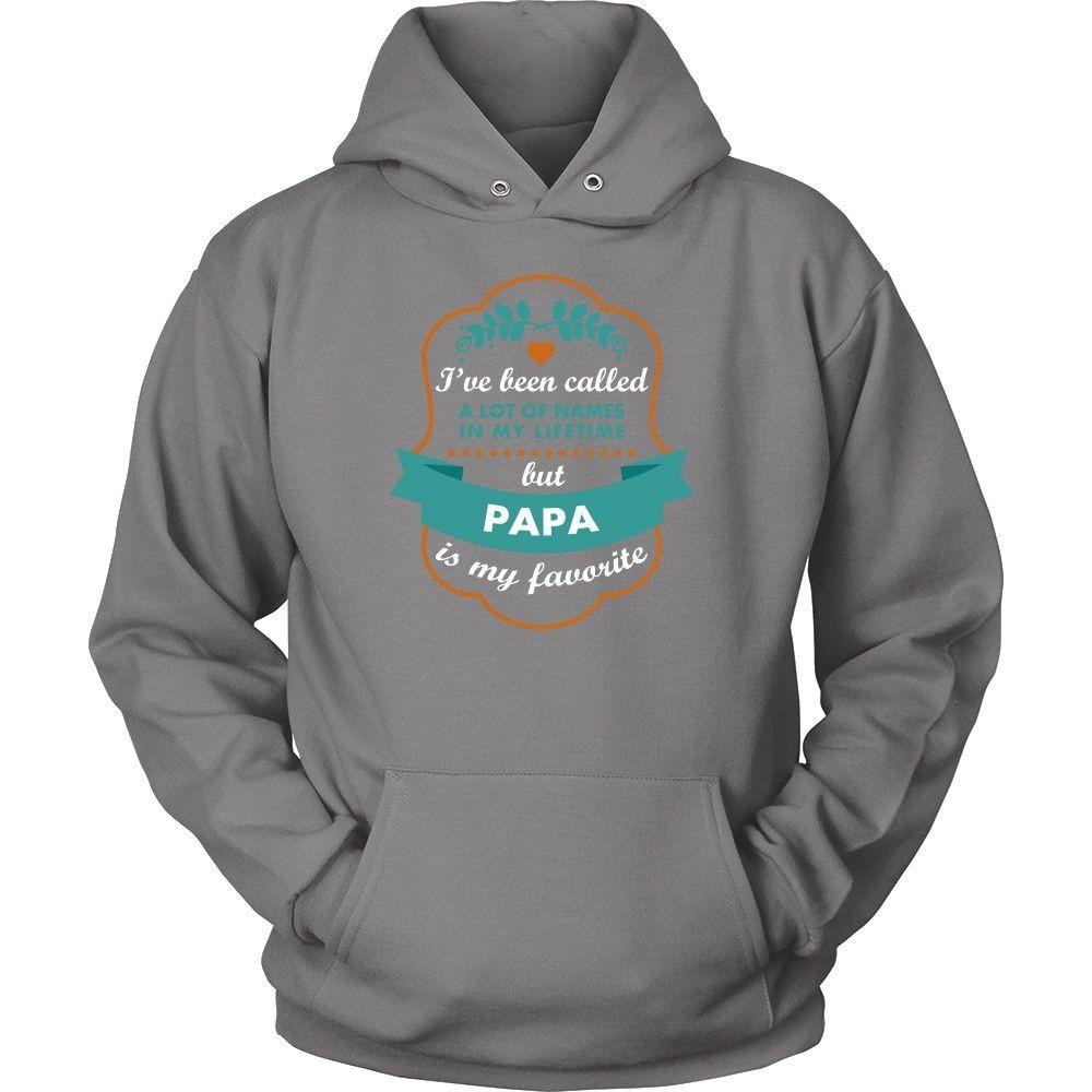 Family T Shirt - I've been called a lot of names in my lifetime but Papa is my favourite-T-shirt-Teelime | shirts-hoodies-mugs