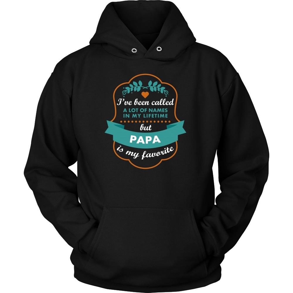 Family T Shirt - I've been called a lot of names in my lifetime but Papa is my favourite-T-shirt-Teelime | shirts-hoodies-mugs
