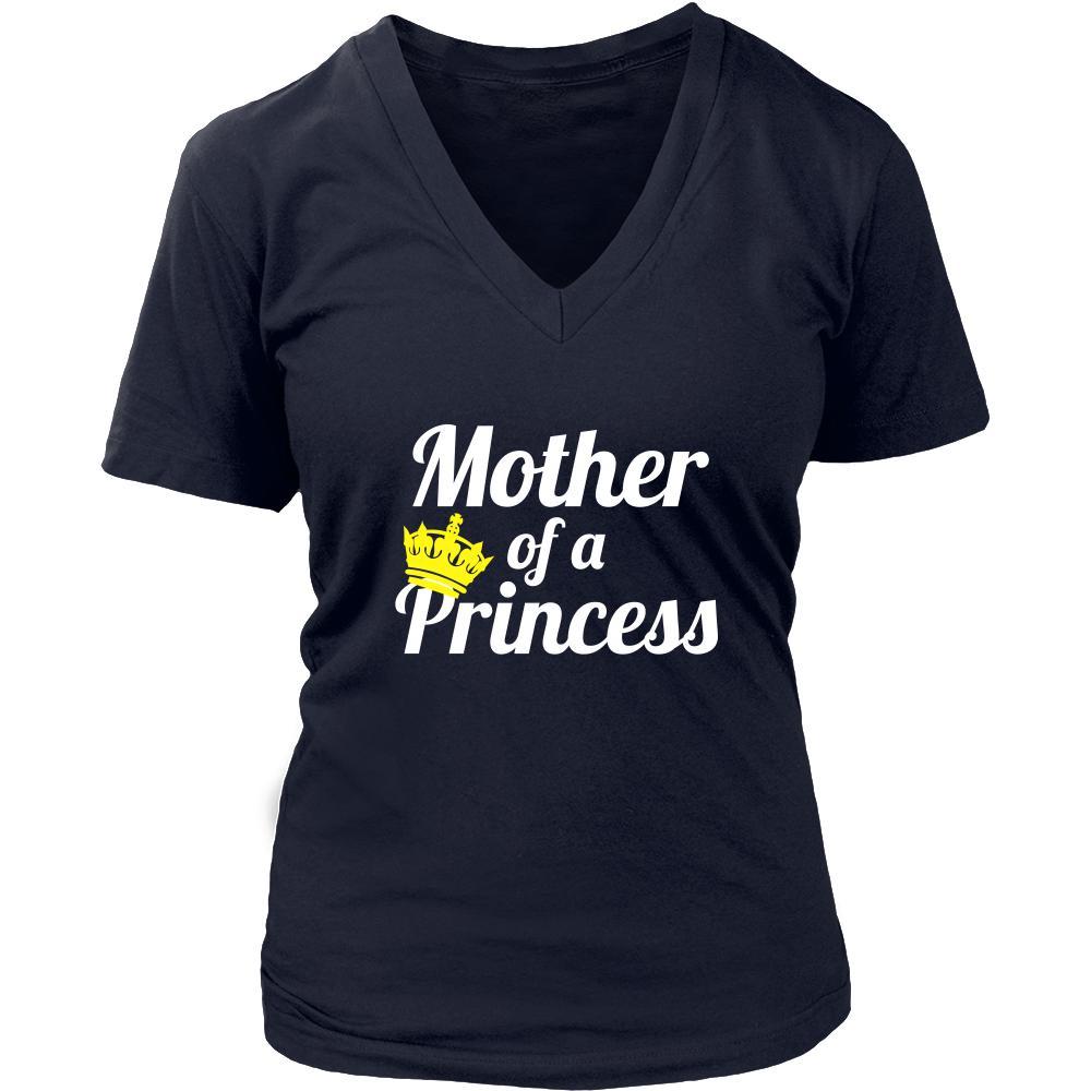 Family T Shirt - Mother of a Princess-T-shirt-Teelime | shirts-hoodies-mugs