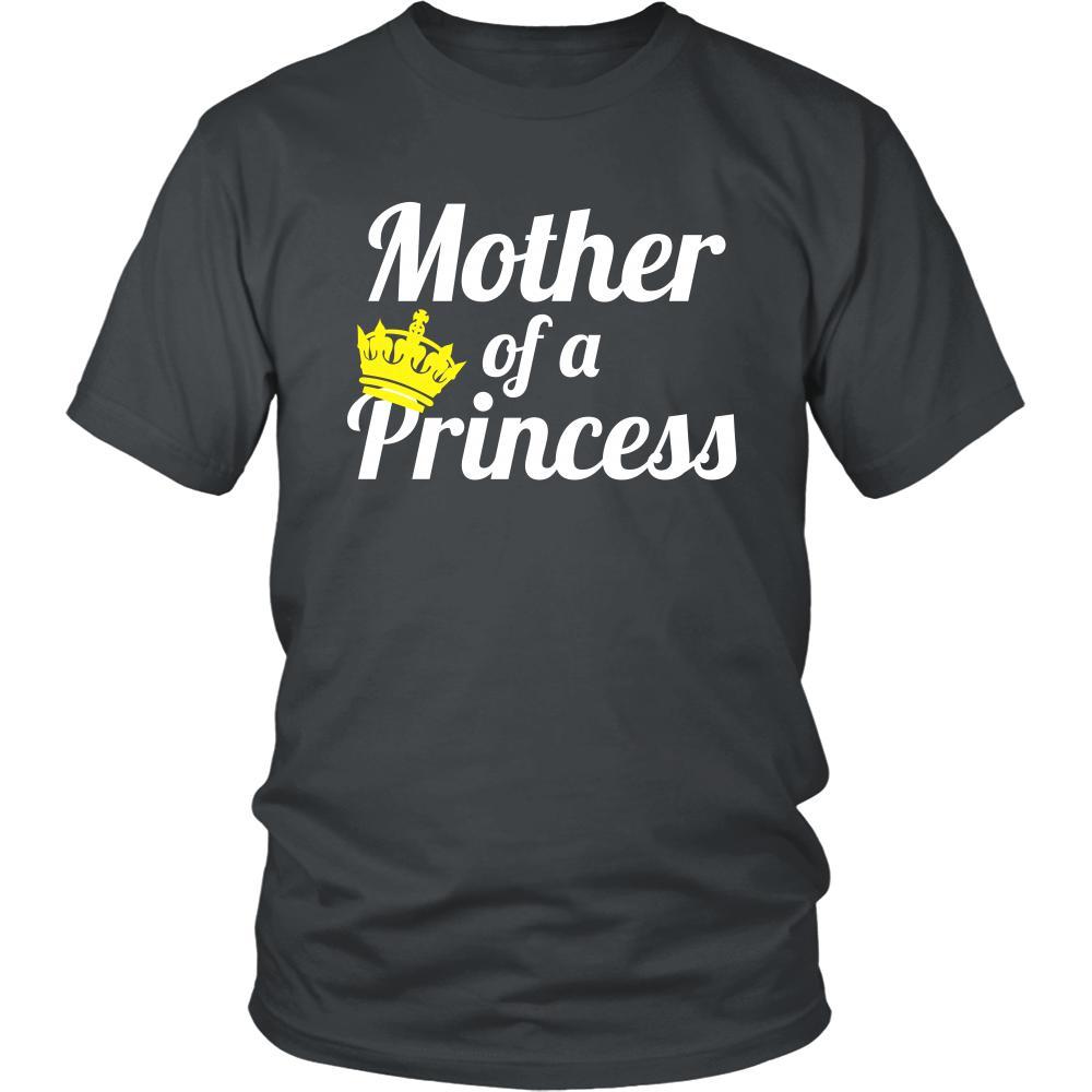 Family T Shirt - Mother of a Princess-T-shirt-Teelime | shirts-hoodies-mugs