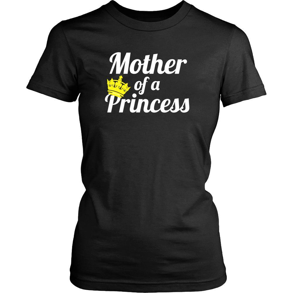Family T Shirt - Mother of a Princess-T-shirt-Teelime | shirts-hoodies-mugs