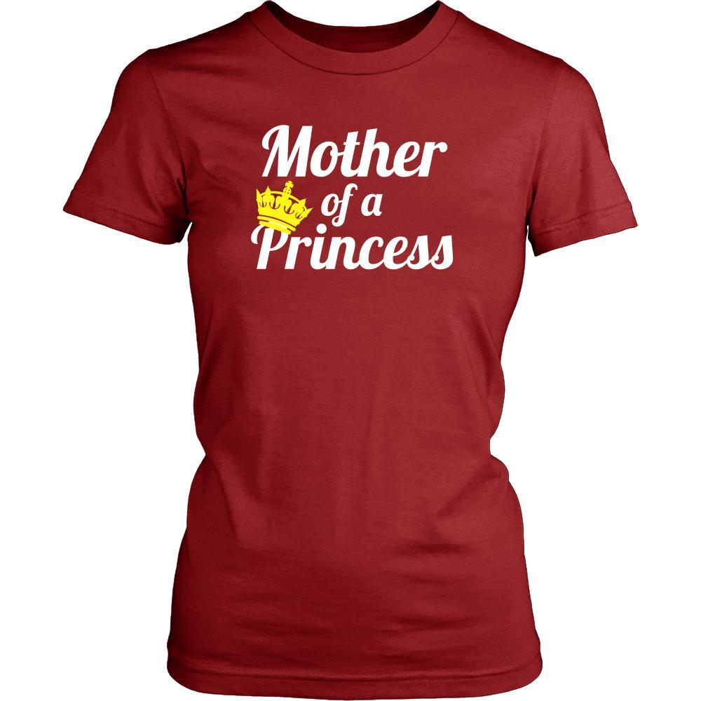 Family T Shirt - Mother of a Princess-T-shirt-Teelime | shirts-hoodies-mugs