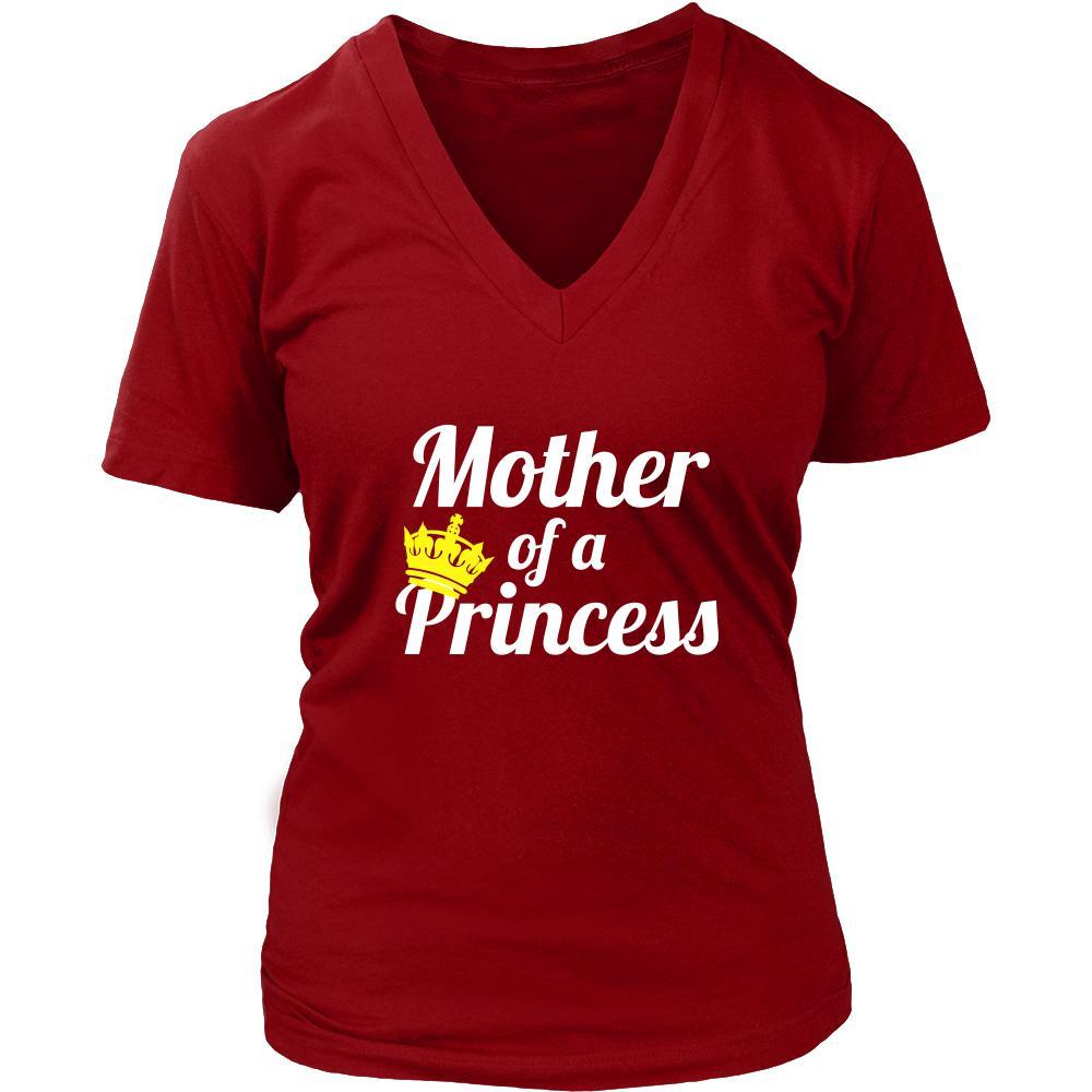 Family T Shirt - Mother of a Princess-T-shirt-Teelime | shirts-hoodies-mugs
