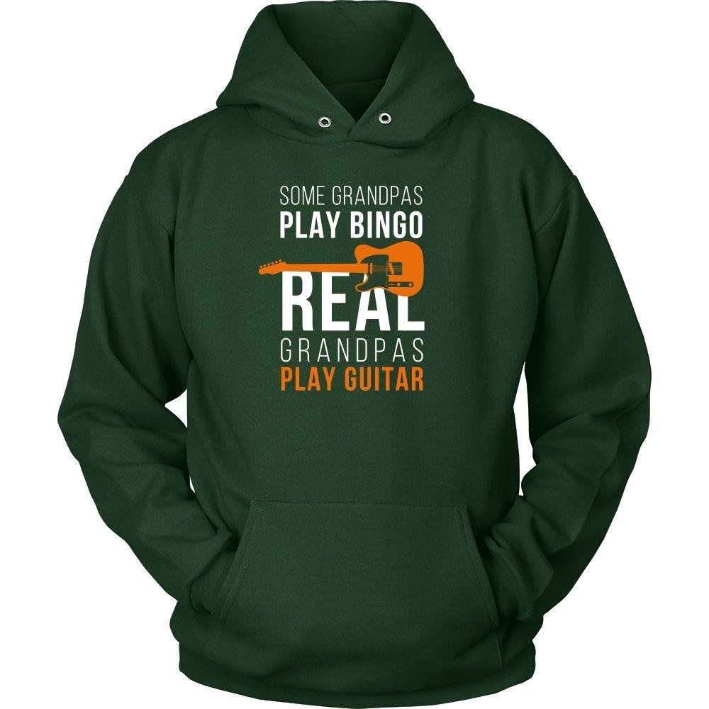Family T Shirt - Some Grandpas play Bingo Real Grandpas play Quitar-T-shirt-Teelime | shirts-hoodies-mugs