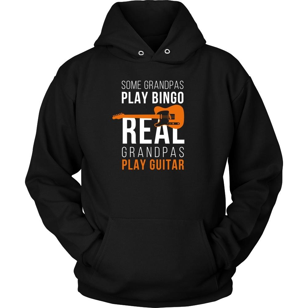 Family T Shirt - Some Grandpas play Bingo Real Grandpas play Quitar-T-shirt-Teelime | shirts-hoodies-mugs