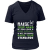 Family Therapist Shirt - Raise your hand if you love Family Therapist, if not raise your standards - Profession Gift-T-shirt-Teelime | shirts-hoodies-mugs