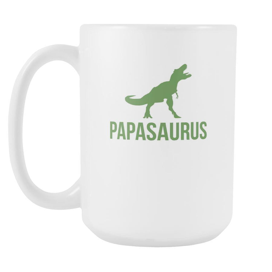 Father Mug - Papasaurus mug-Drinkware-Teelime | shirts-hoodies-mugs