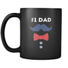 Father's day #1 dad 11oz Black Mug-Drinkware-Teelime | shirts-hoodies-mugs