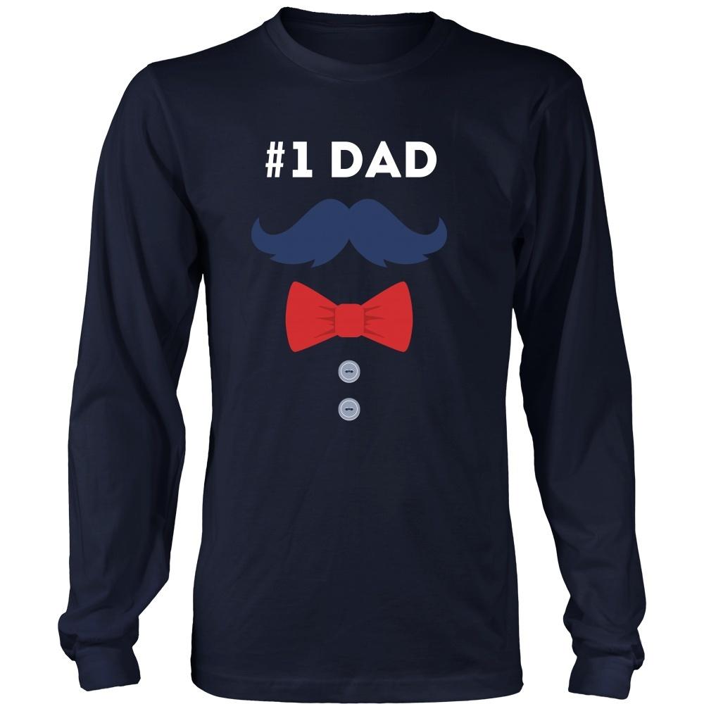 Father's Day T Shirt - Number One Dad-T-shirt-Teelime | shirts-hoodies-mugs