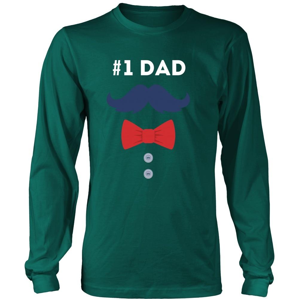 Father's Day T Shirt - Number One Dad-T-shirt-Teelime | shirts-hoodies-mugs