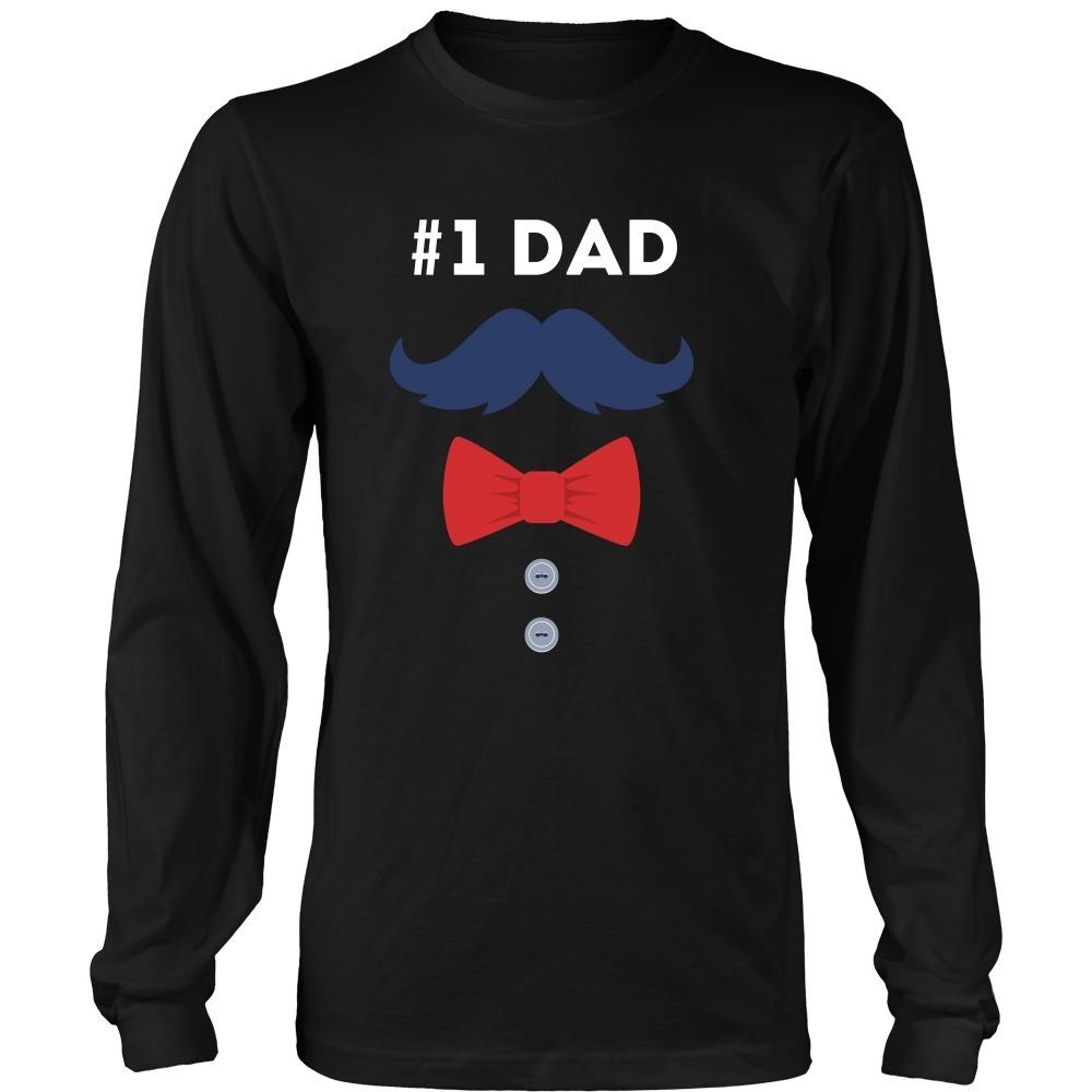 Father's Day T Shirt - Number One Dad-T-shirt-Teelime | shirts-hoodies-mugs