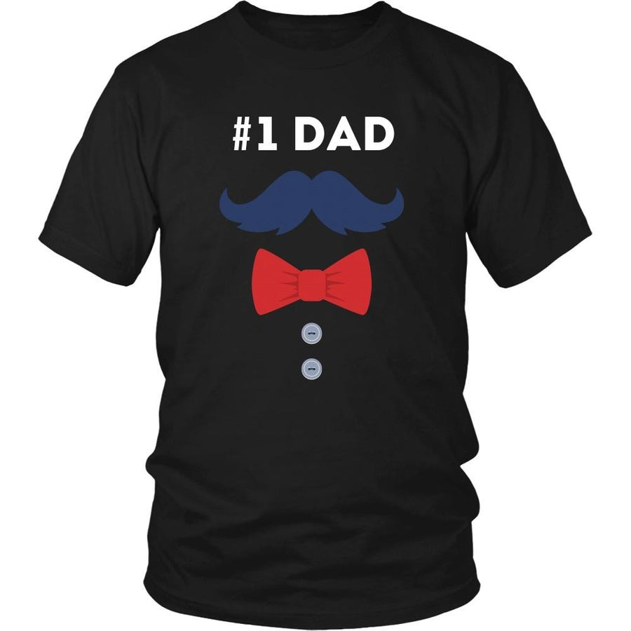 Father's Day T Shirt - Number One Dad-T-shirt-Teelime | shirts-hoodies-mugs