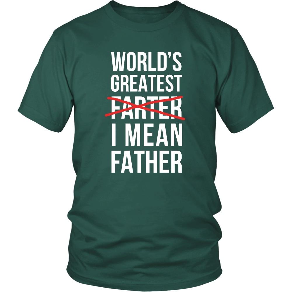 Father's Day T Shirt - World's greatest farter. I mean Father-T-shirt-Teelime | shirts-hoodies-mugs