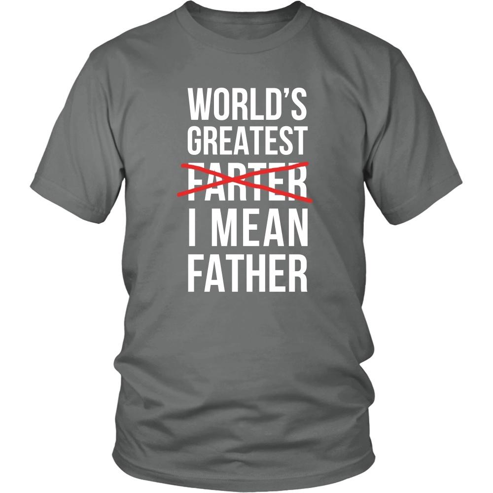 Father's Day T Shirt - World's greatest farter. I mean Father-T-shirt-Teelime | shirts-hoodies-mugs