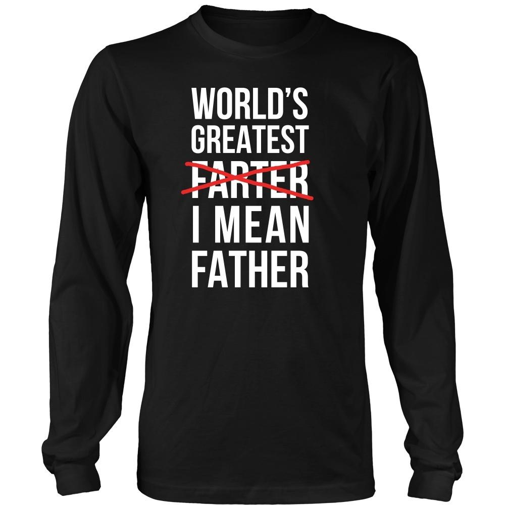 Father's Day T Shirt - World's greatest farter. I mean Father-T-shirt-Teelime | shirts-hoodies-mugs