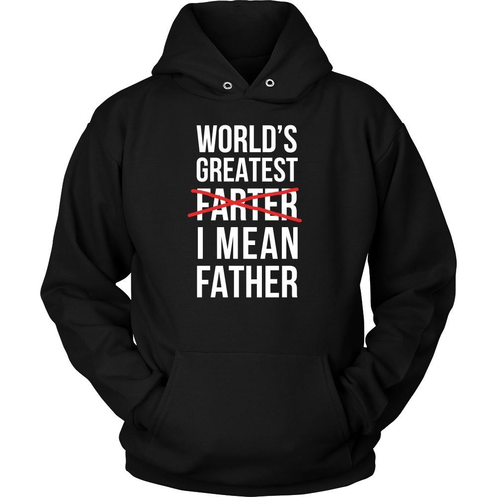 Father's Day T Shirt - World's greatest farter. I mean Father-T-shirt-Teelime | shirts-hoodies-mugs