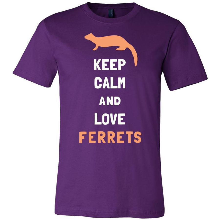 Ferrets Shirt - Keep Calm - Animal Lover Gift-T-shirt-Teelime | shirts-hoodies-mugs