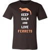 Ferrets Shirt - Keep Calm - Animal Lover Gift-T-shirt-Teelime | shirts-hoodies-mugs