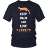 Ferrets Shirt - Keep Calm - Animal Lover Gift-T-shirt-Teelime | shirts-hoodies-mugs