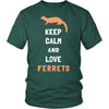 Ferrets Shirt - Keep Calm - Animal Lover Gift-T-shirt-Teelime | shirts-hoodies-mugs