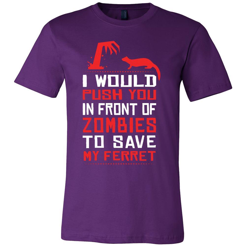 Ferrets Shirt - Zombies - Animal Lover Gift-T-shirt-Teelime | shirts-hoodies-mugs