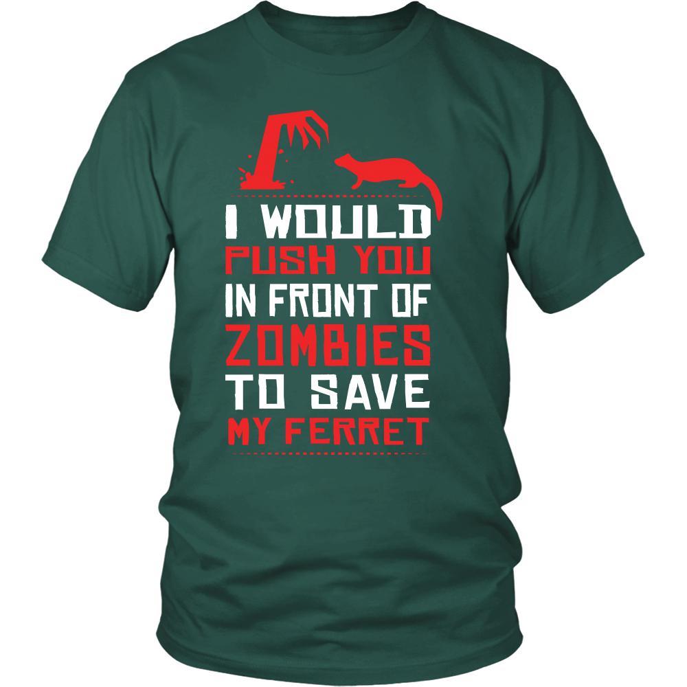 Ferrets Shirt - Zombies - Animal Lover Gift-T-shirt-Teelime | shirts-hoodies-mugs