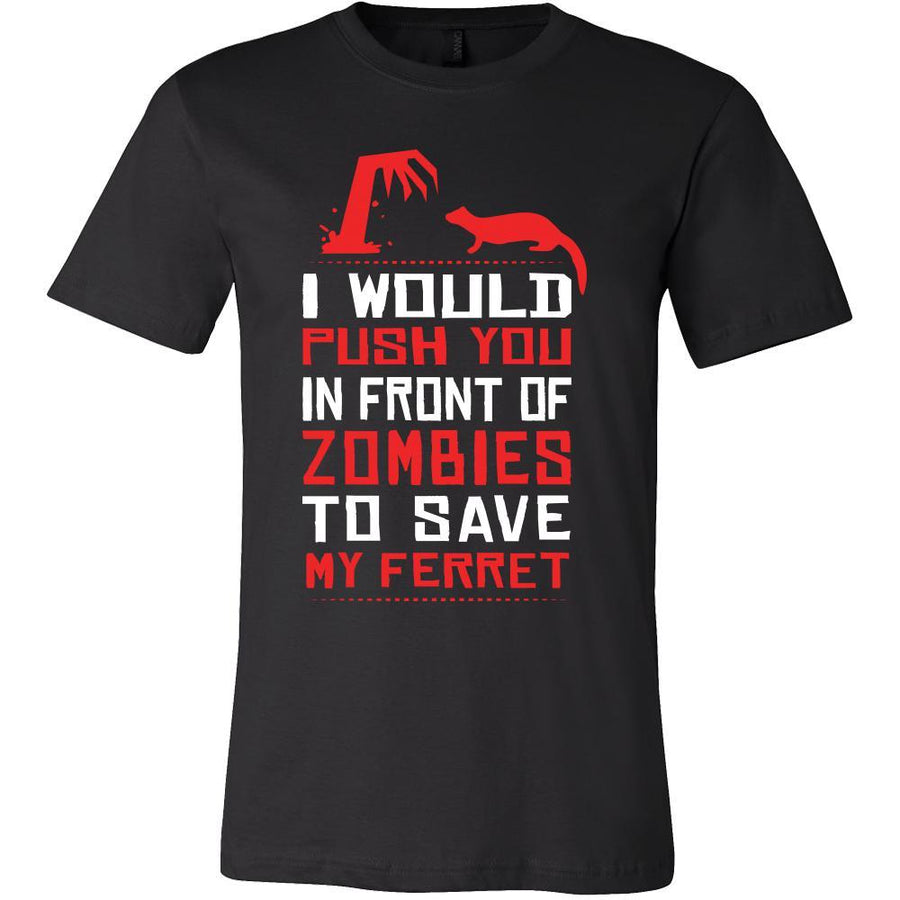 Ferrets Shirt - Zombies - Animal Lover Gift-T-shirt-Teelime | shirts-hoodies-mugs
