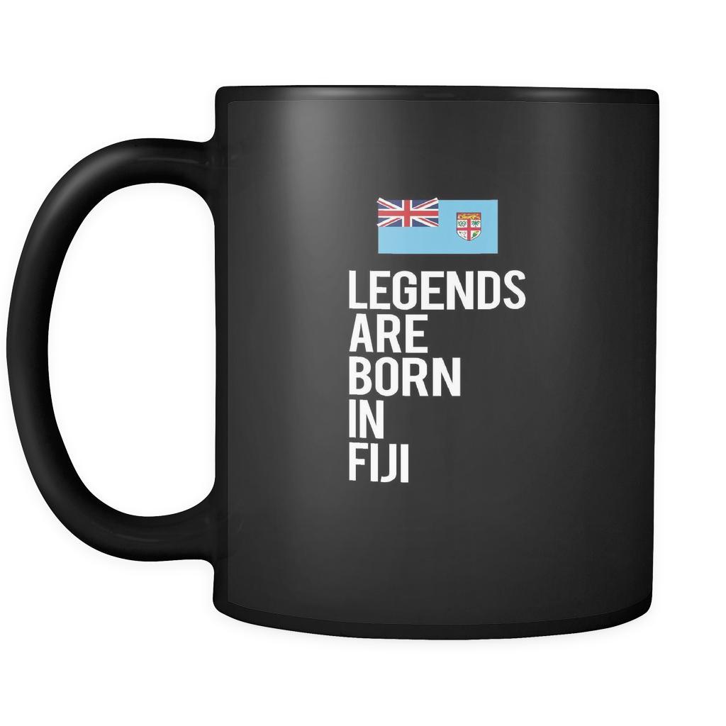 Fiji Legends are born in Fiji 11oz Black Mug-Drinkware-Teelime | shirts-hoodies-mugs