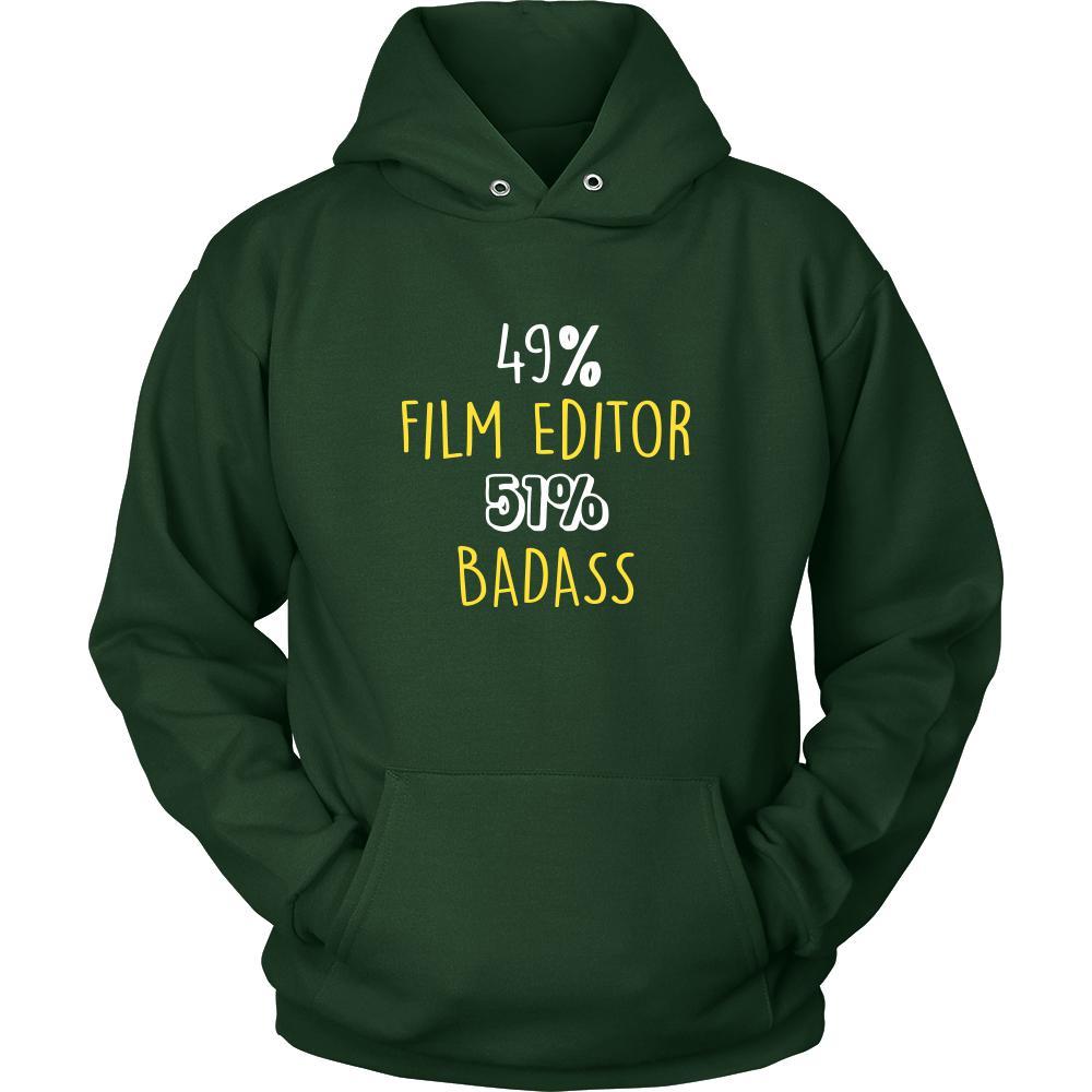 Film Editor Shirt - 49% Film Editor 51% Badass Profession-T-shirt-Teelime | shirts-hoodies-mugs