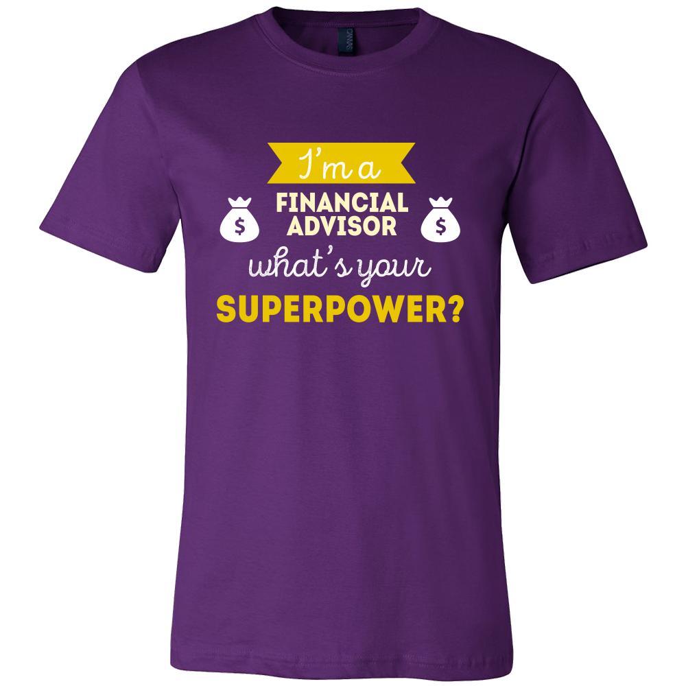 Financial advisor Shirt - I'm a Financial advisor, what's your superpower? - Profession Gift-T-shirt-Teelime | shirts-hoodies-mugs