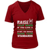 Financial Advisor Shirt - Raise your hand if you love Financial Advisor, if not raise your standards - Profession Gift-T-shirt-Teelime | shirts-hoodies-mugs