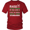 Financial Advisor Shirt - Raise your hand if you love Financial Advisor, if not raise your standards - Profession Gift-T-shirt-Teelime | shirts-hoodies-mugs