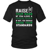 Financial Advisor Shirt - Raise your hand if you love Financial Advisor, if not raise your standards - Profession Gift-T-shirt-Teelime | shirts-hoodies-mugs