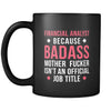 Financial analyst Financial analyst because badass mother fucker isn't an official job title 11oz Black Mug-Drinkware-Teelime | shirts-hoodies-mugs