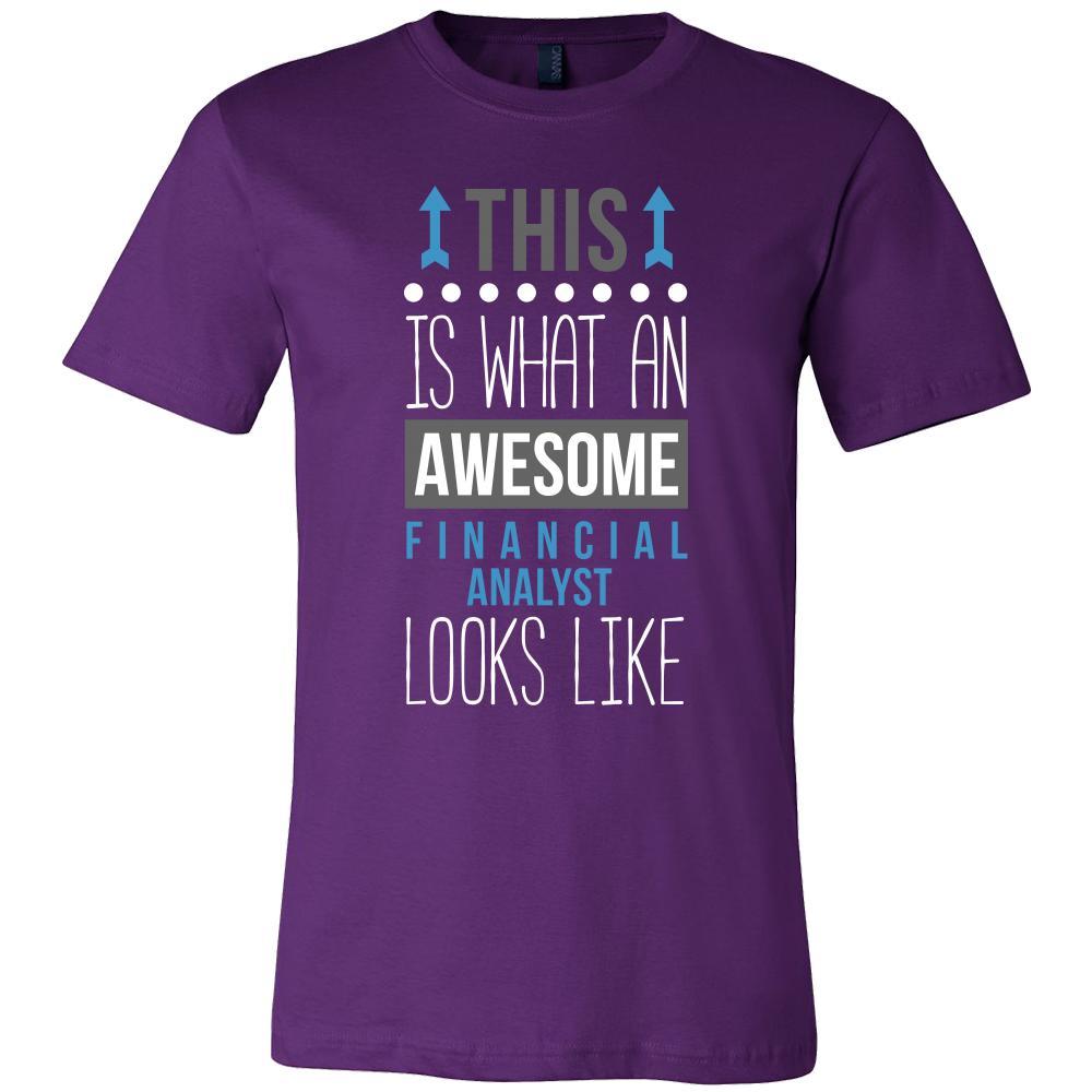 Financial Analyst Shirt - This is what an awesome Financial Analyst looks like - Profession Gift-T-shirt-Teelime | shirts-hoodies-mugs